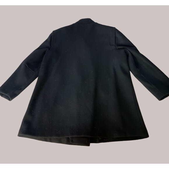 Joseph Allen Made in USA Vintage Peacoat Black Wool Blend READ - Picture 6 of 7